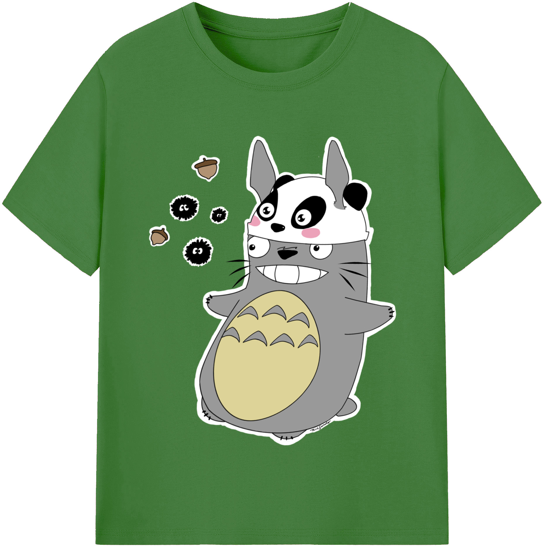 （画像用） となりのトトロ 草壁メイ 草壁サツキ My Neighbor Totoro Satsuki Kusakabe Mei Kusakabe レディースカジュアルプリントTシャツ（綿100％）
